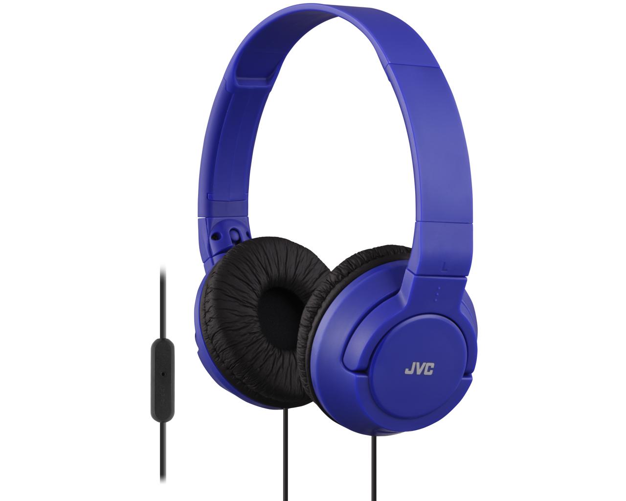 JVC Wired On-ear Headphone HA-SR185Headphones1-button remote and mic for iPhone / iPod / iPad / Android / BlackBerryHigh quality sound reproduction with 1.18" (30mm) Neodymium driver unitPowerful deep bass achieved with Deep Bass2-way foldable (flat & com